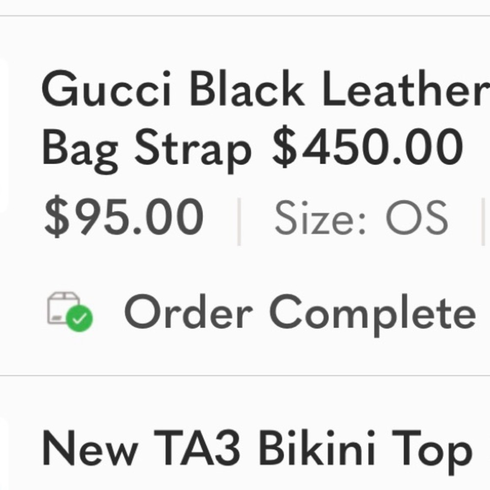 Gucci Black Leather Shoulder Bag Strap $450.00 - Picture 14 of 16
